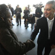 Rahm Emanuel greets a potential voter. (John Gress/Getty Images)